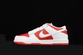 nike dunk low retro pas cher university red to white red